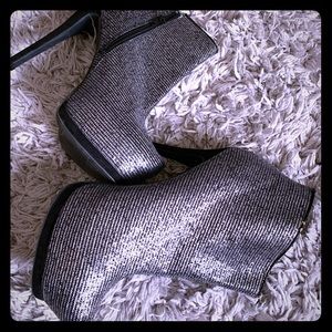 Beautiful high heels ankle boots